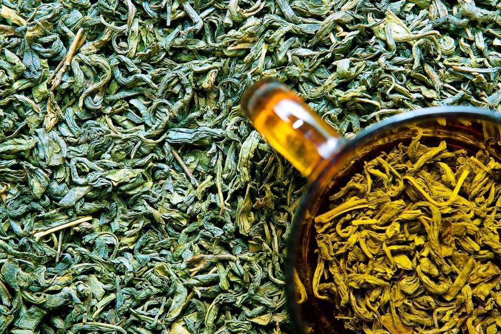 Essential oil among dried botanical material