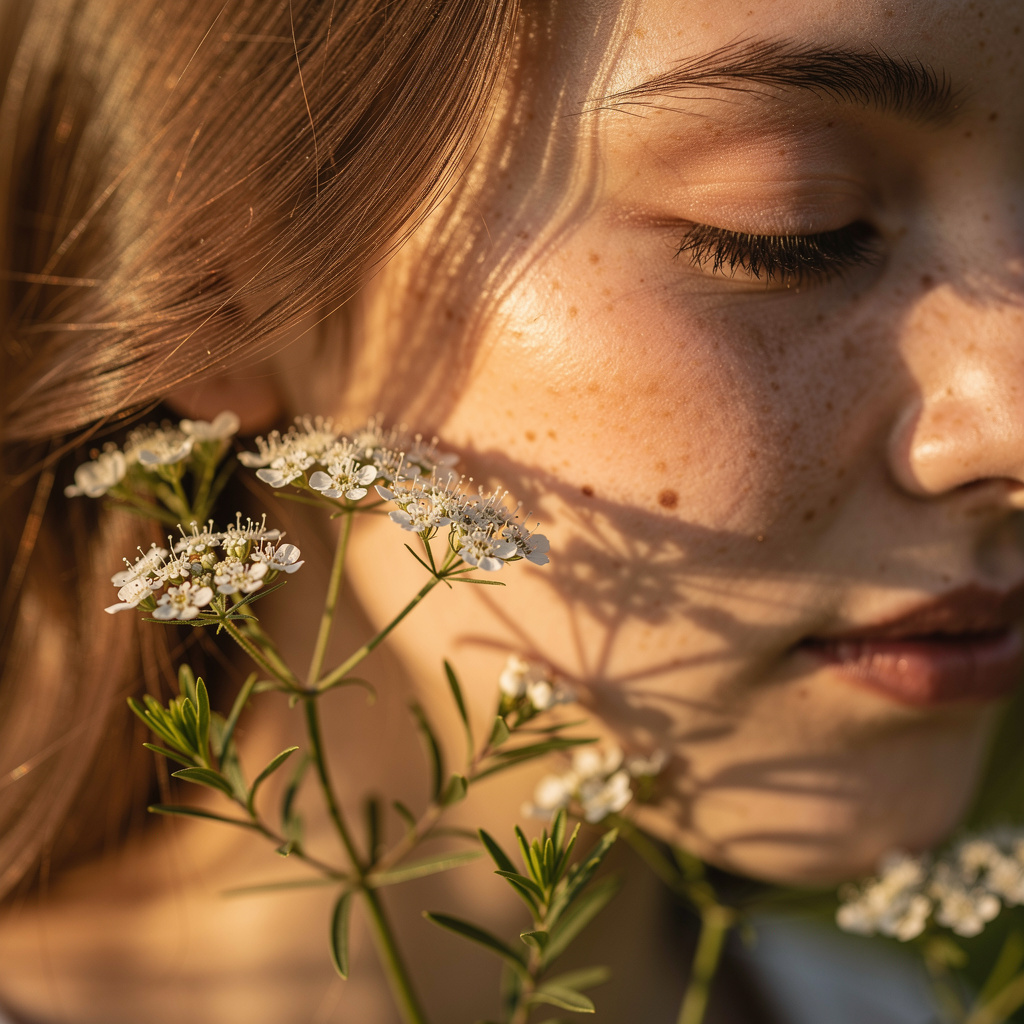Aromatic oil being applied to skin